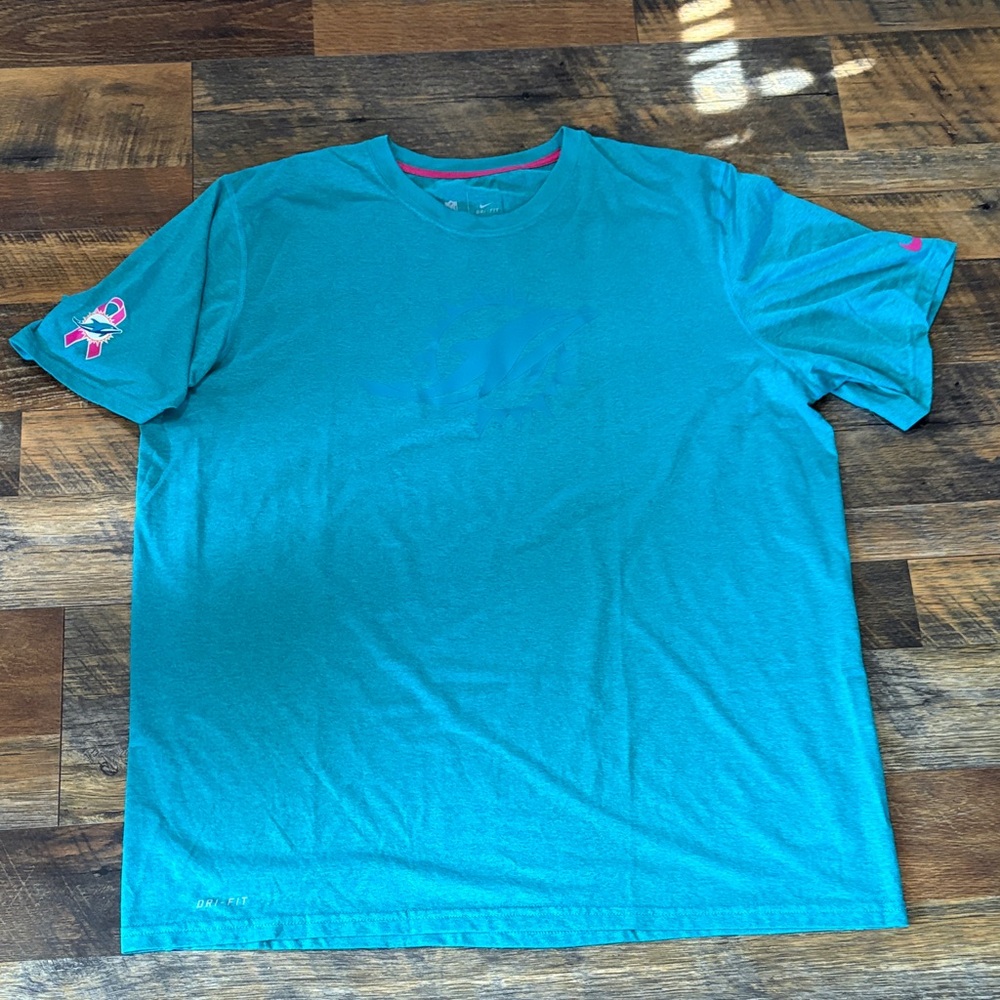 Nike Dri Fit NFL Miami‎ Dolphins Breast Cancer Awareness Tee